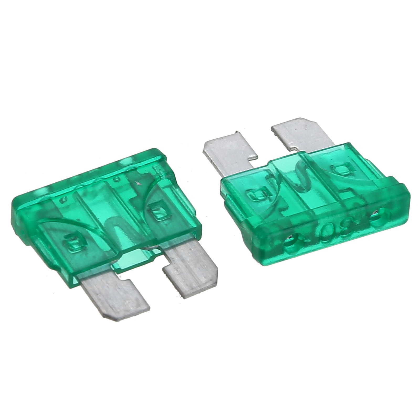 10pcs/set Green 30A Car Fuse Coded Standard ATO ATC Blade Fuse PC + Zn Alloy Material for Auto Truck