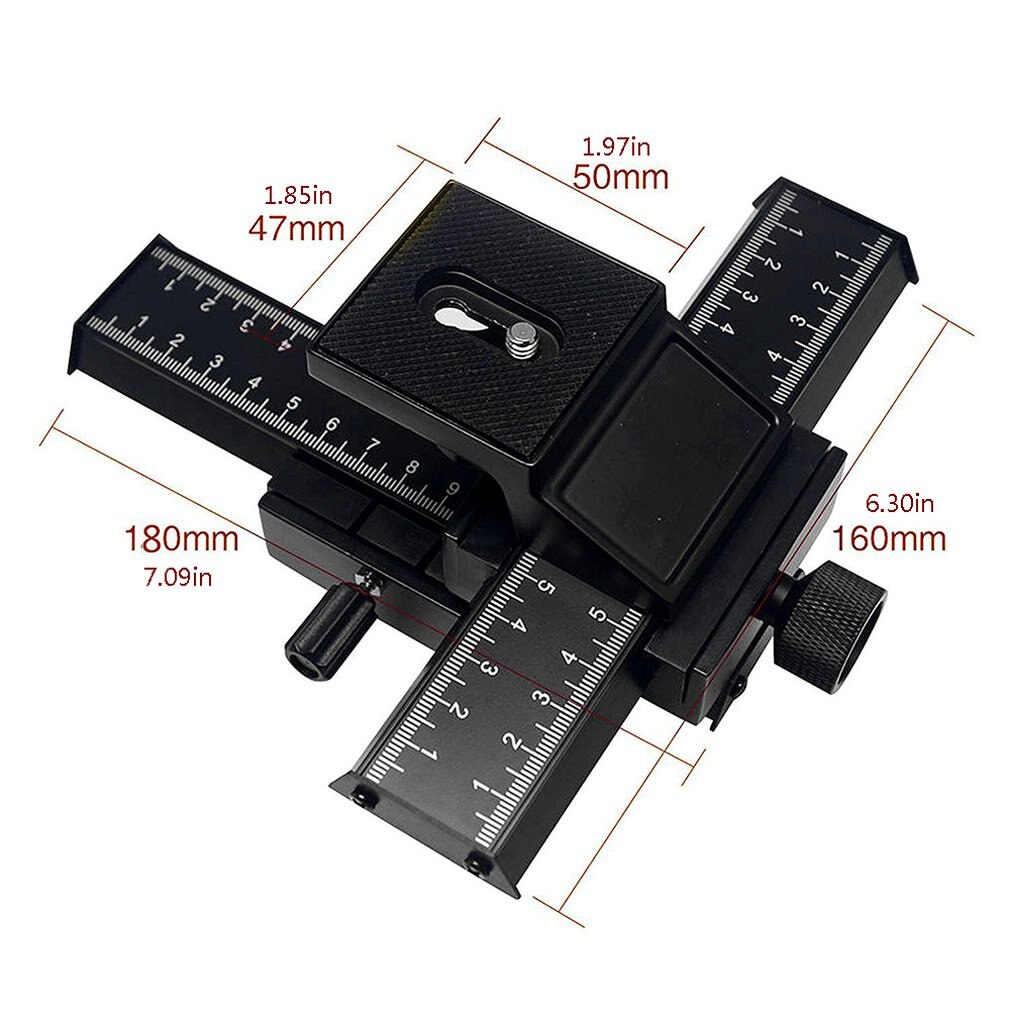 4-Way Macro Focusing Focus Rail Slider/Close-Up Shooting for Digital SLR Camera DC with Standard 1/4-Inch Screw Hole