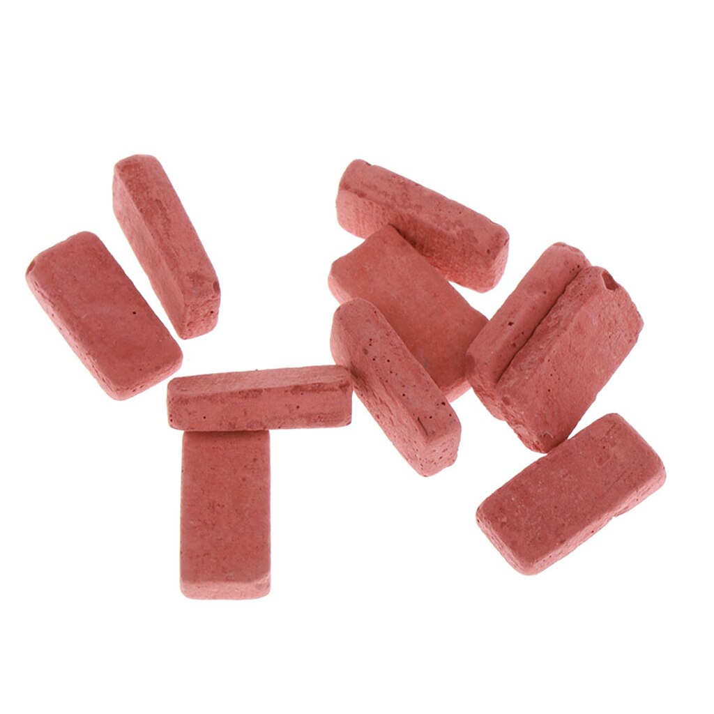10pcs Red Mini Bricks Kit for 1/12 Dollhouse Wall ... – Grandado