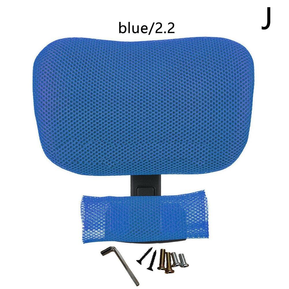 Office Computer Chair Headrest Adjustable Swivel Lifting Chair Neck Protection Pillow Office Chair Accessories Free Installation: 2.2-Blue