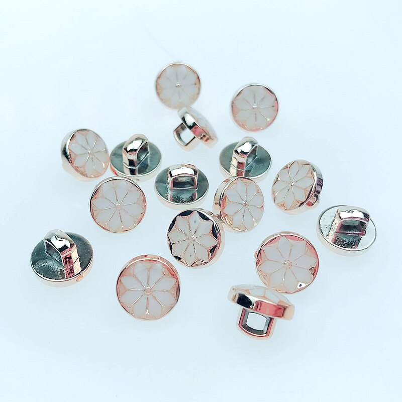 Hl 50/150 stuks 10mm druppelende olie schacht plating knopen diy kleding naai accessoires shirt knopen