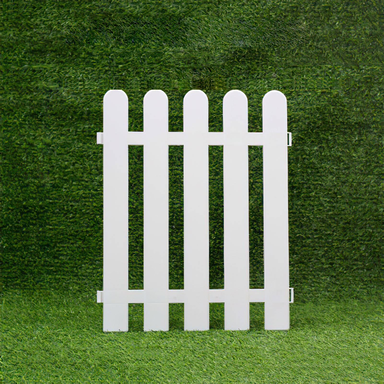 5PCS Garden Picket Fence Plastic Detachable Courtyard Indoor Garden Fence Lawn Wedding Garden Decoration Vegetable Small Fence
