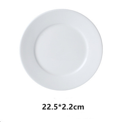 Porcelain &amp; Ceramic Dinner Plate Round 5-10 Inches Wedding Kitchen Tableware Steak &amp; Cake Dessert Dishes White: Style 5