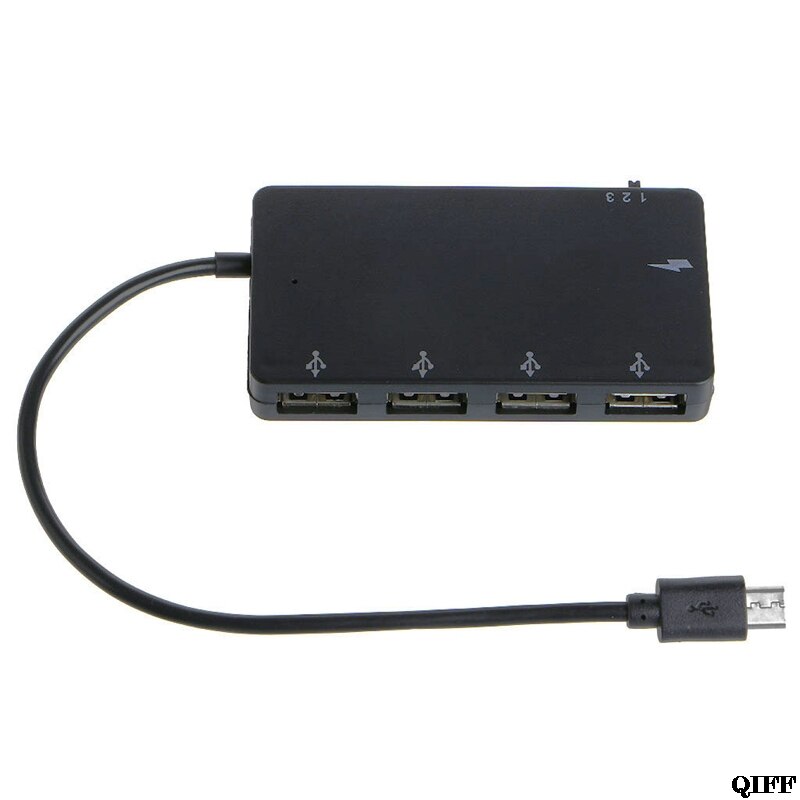 &amp mikro usb otg 4 havn hub strøm ladeadapter kabel til smarttelefon nettbrett 28 april