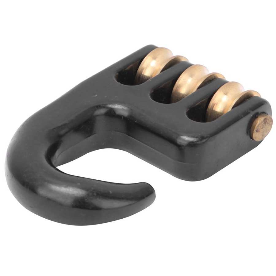 Gancho Universal de polea para aparejo de Windsurf, aleación de aluminio duradero, negro, rueda de 3 rollos, accesorios de Hardware para Windsurf