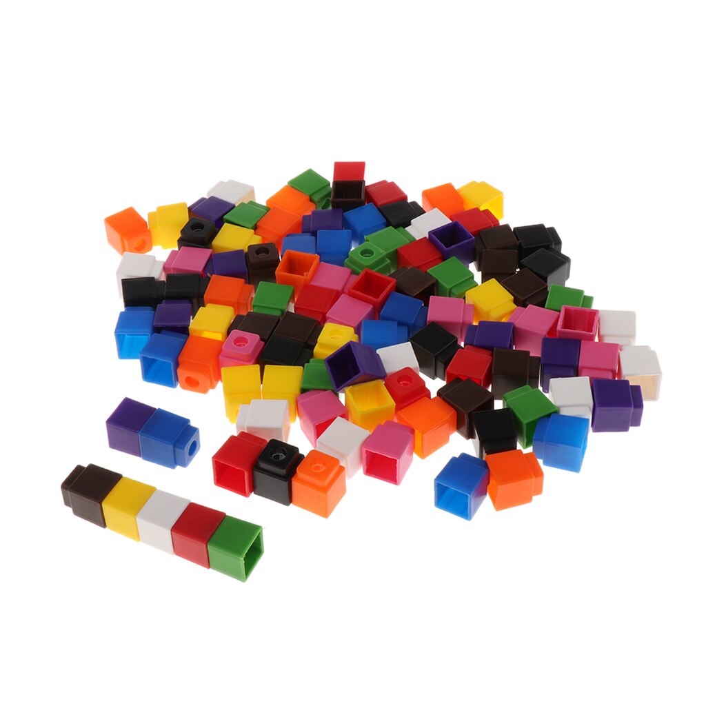 Mathlink Tellen Blokjes Vroege Onderwijs Kinderen 100 Pc 2 Cm X 2 Cm X 2 Cm Blokjes