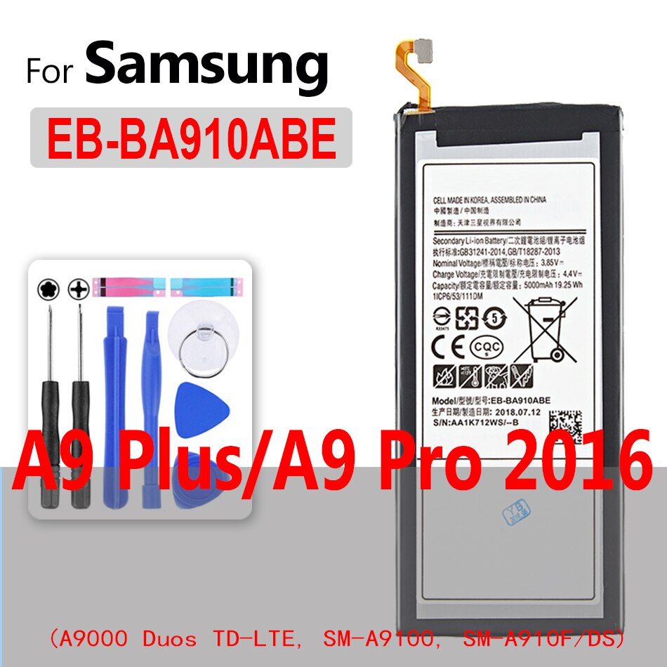 EB-BA310ABE de batería para móvil, para Samsung Galaxy A3, A5, A6, A7, A8, A9), SM A310, A500, A510, A520, A520F, A310M, A310Y, SM-A310F: EB-BA910ABE