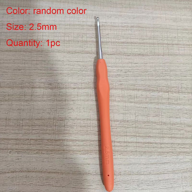 1pc crochê ganchos 2.0mm-8.0mm ergonômico crochê ganchos de plástico alça de tricô para diy artesanato ganchos agulhas ferramentas suprimentos: Cinza escuro