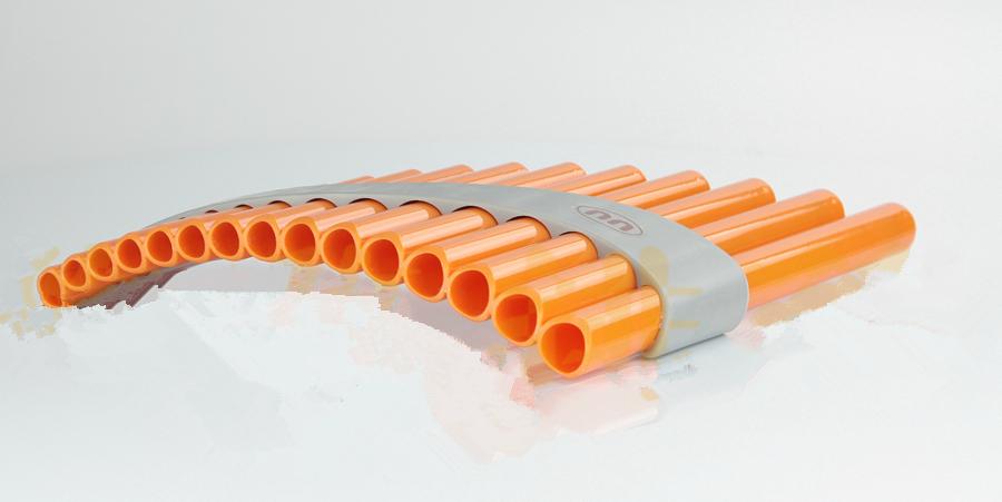 PanFlute-Instrumento de viento de 15 tubos ABS, Flauta de Pan hecha a mano, 15 tubos