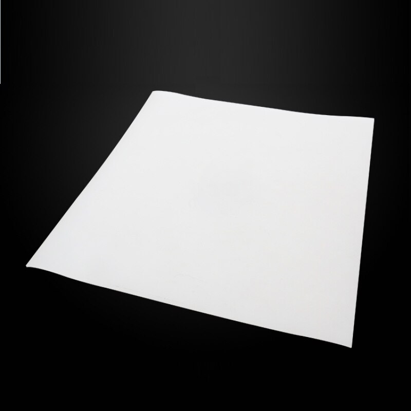 Feuille de caoutchouc de Silicone 500mm x 500mm x 0.5mm largeur coussin joint Film plaque Mat carré plat joint résistant à la chaleur blanc laiteux