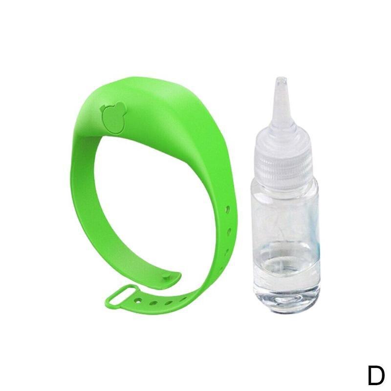 Pulsera de Gel hidroalcohólica, pulsera de silicona, dispensador de mano, pulsera de Gel hidroalcohólica, muñequera desinfectante para adulto: 16