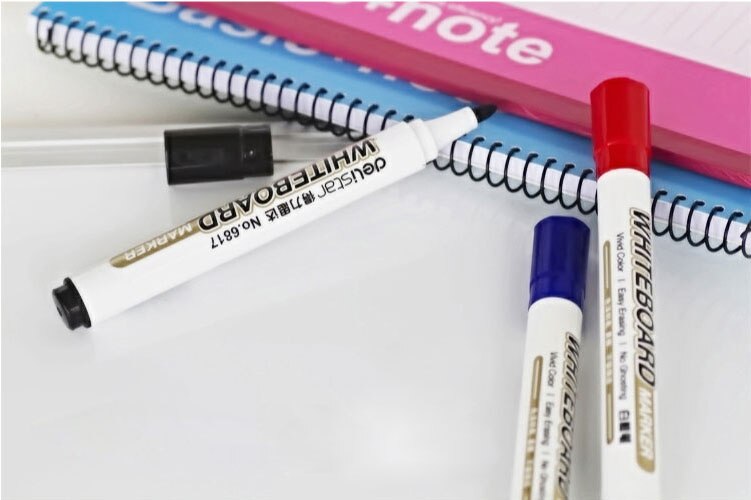 1 einstellen/10 stücke whiteboard Marker weiß Gremium Marker schwarz trockenen löschen radiergummi Marker stift stifte glatte schreiben blau schwarz und verrotten