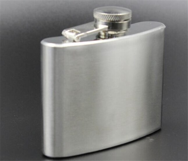 4oz Stainless Steel Pocket Flask Russian Hip Flask Male Small Portable Mini Shot Bottles Whiskey Jug Small For Man