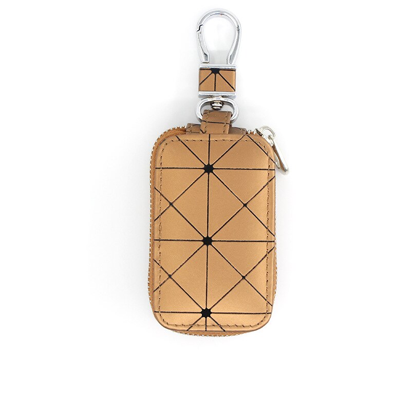 LLavero de cuero para hombre y mujer, funda organizadora de llaves de coche, cartera, bolsa, precio al por mayor: Light Brown