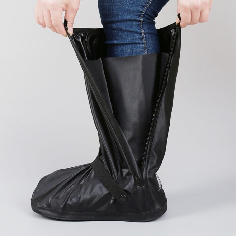 Verbesserte Ausführung von wasserdicht und wiederverwendbare regen Stiefel abdeckung, dicken boden tragen-beständig draussen reiten regen Stiefel abdeckung