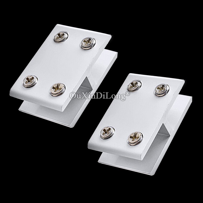 8Pcs Vierkante Glazen Klemmen Frameloze Glas Plank Beugel Houder Heavy Duty Glas Klemmen Clip Ondersteuning Beugel Gemakkelijk Te Gebruiken