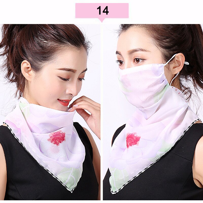 Écharpe Protection UV pour femmes | Couvre-visage, Protection UV respirant avec corde d'oreille ajustable pour femmes en plein air vj