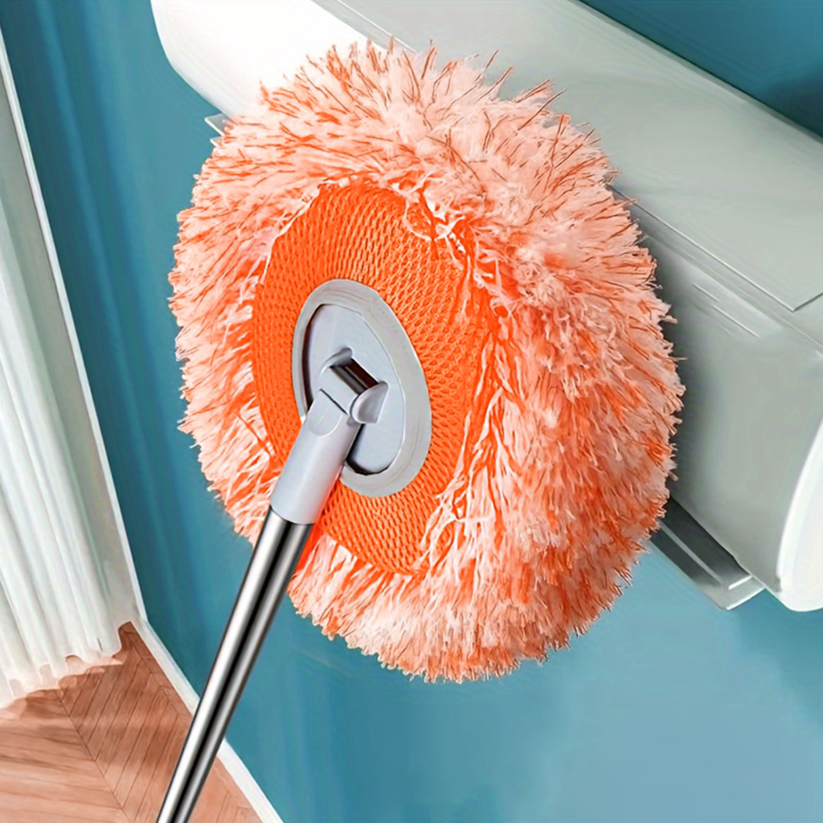 Clean Tool Round Replacement Mop Pads Washable Mop Head Multifunctional Microfiber Cleaning Pads For Wall Floors And Glass