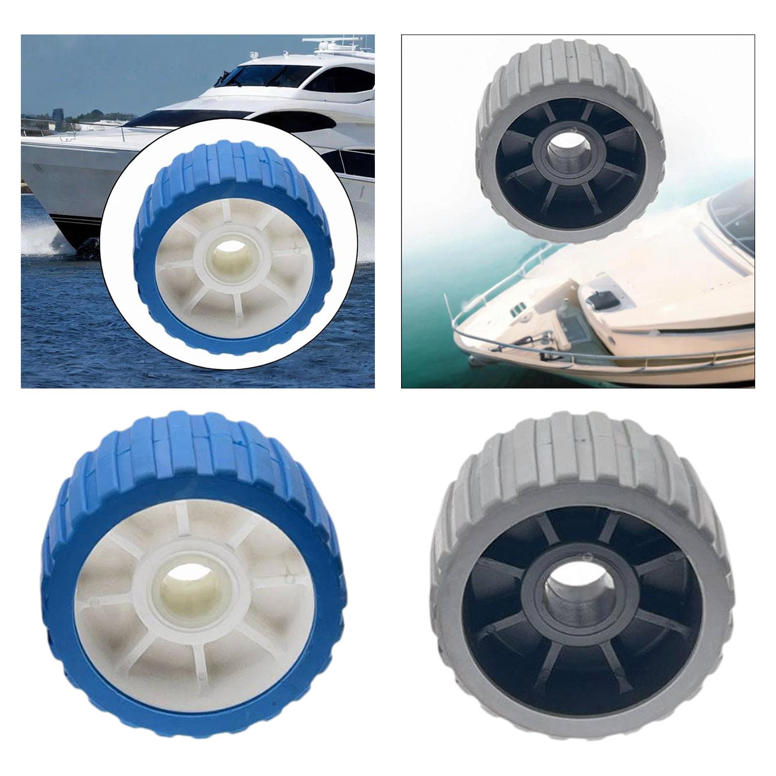 Trailer Roller Wheel Substituição, Wobble para Barco, Motor Marinho, Iate, Borracha, Heavy Duty, Acessórios bote