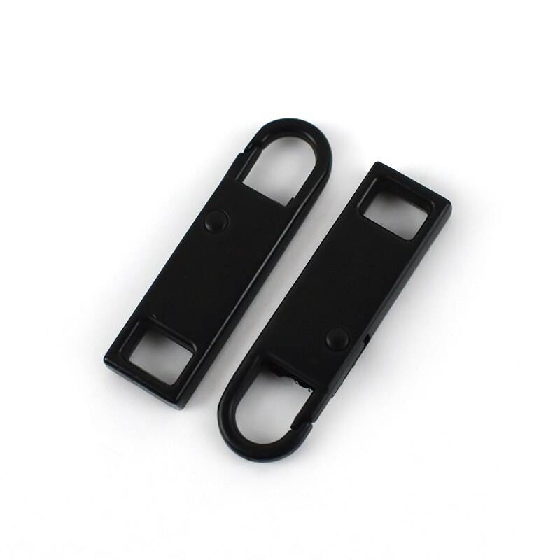 5pz 8.6X30mm 3 #5 #8 #10 # Chiusure Lampo Estrattore cerniera lampo in Metallo Testa Gancio a Molla kit di Riparazione dispositivo di Scorrimento FAI DA TE Cucire Istante Riparazioni Cerniere per il Sacchetto della chiusura lampo: nero
