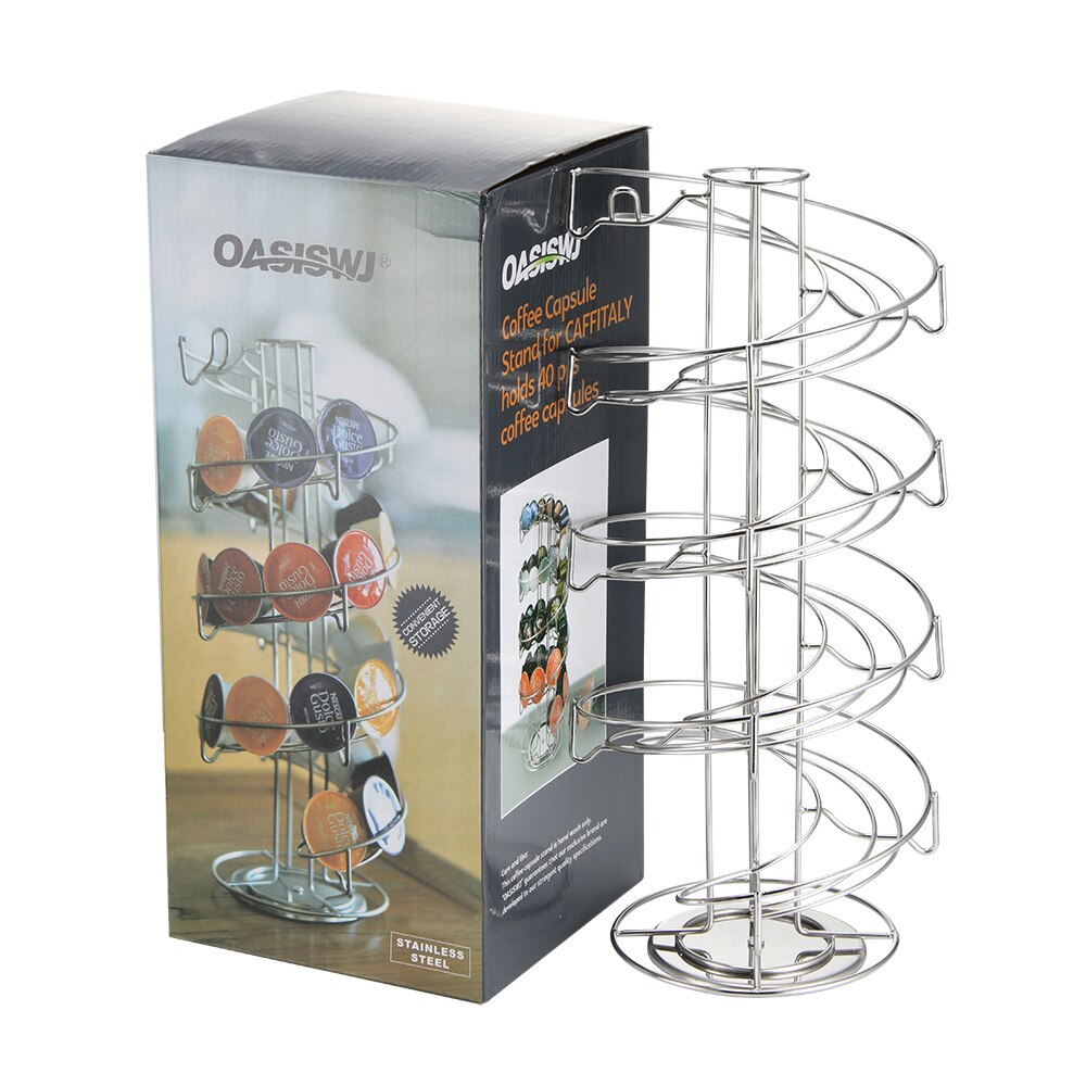 Ijzeren koffieservies nespresso koffie capsules pot houder capsule opbergrek plank organizer voor dolce gusto