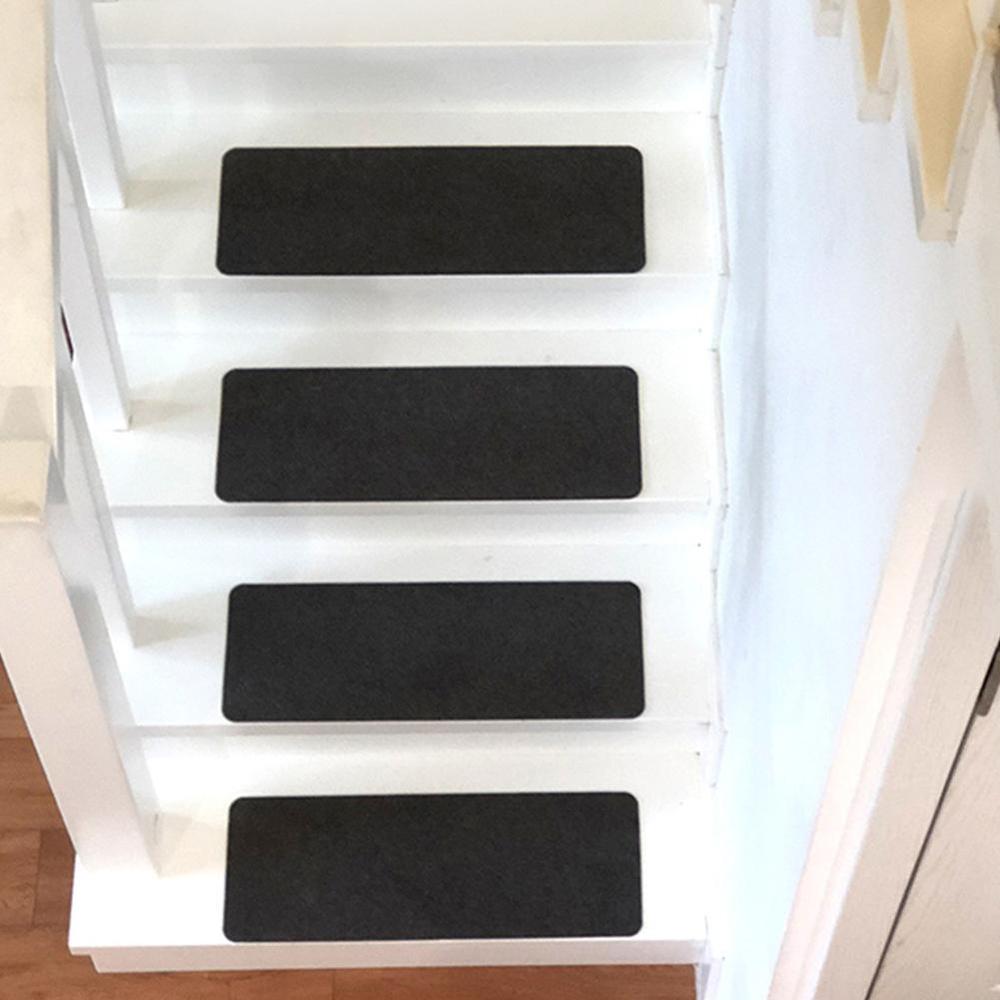 Stair Tread Carpet Mats Self Adhesive Stair Mat Non-Skid Cover Stair Step Rug Protection Stair Washable Mat Carpet Step K8A6