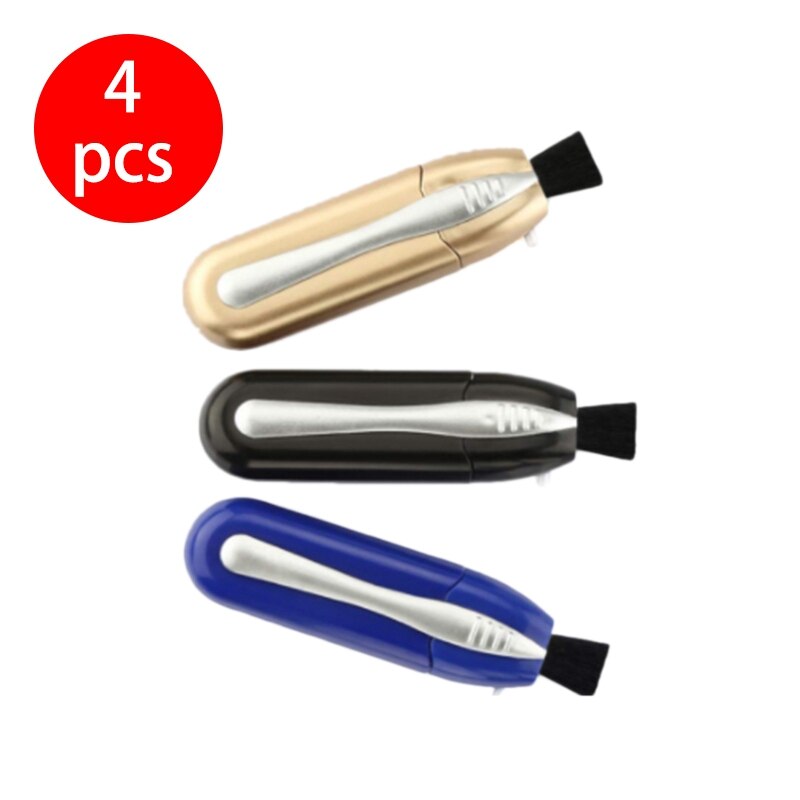 4Pcs Portable Glasses Cleaner Carbon Clean Injected Glasses Sunglasses Brush 2 in 1 Glasses Cleanup No Glass
