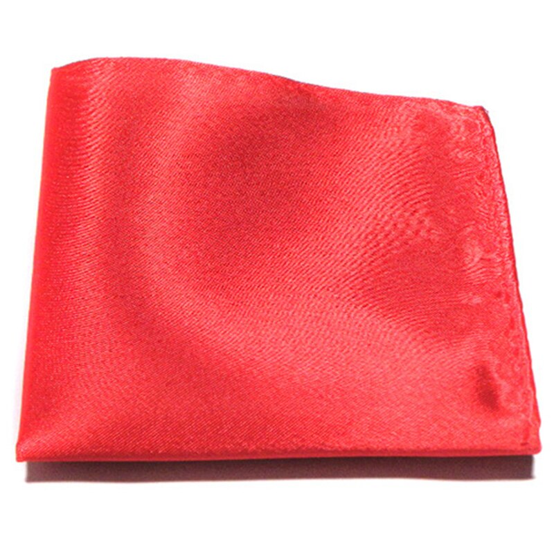 Luxus männer Platz Taschentuch Einfarbig Taschentücher Silk Hanky Anzug Tasche Handtuch Hochzeit Bankett Party 25 Farben