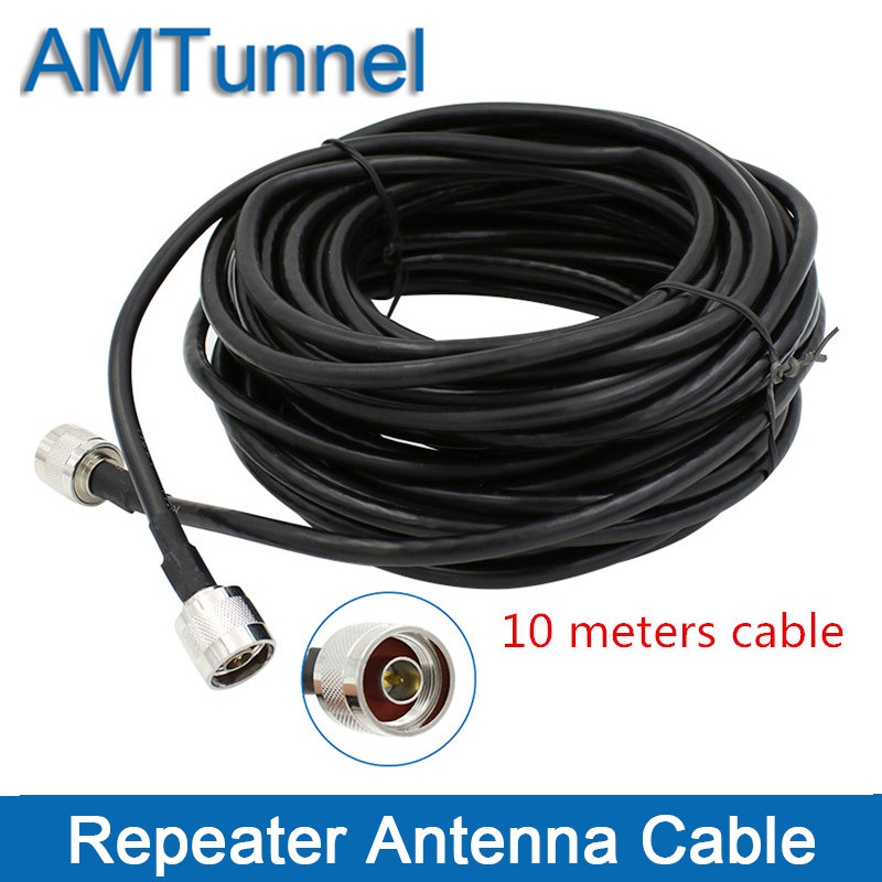 booster cable repeater cable for outdoor antenna and indoor antenna with N male connector coaxial cable 10 meters