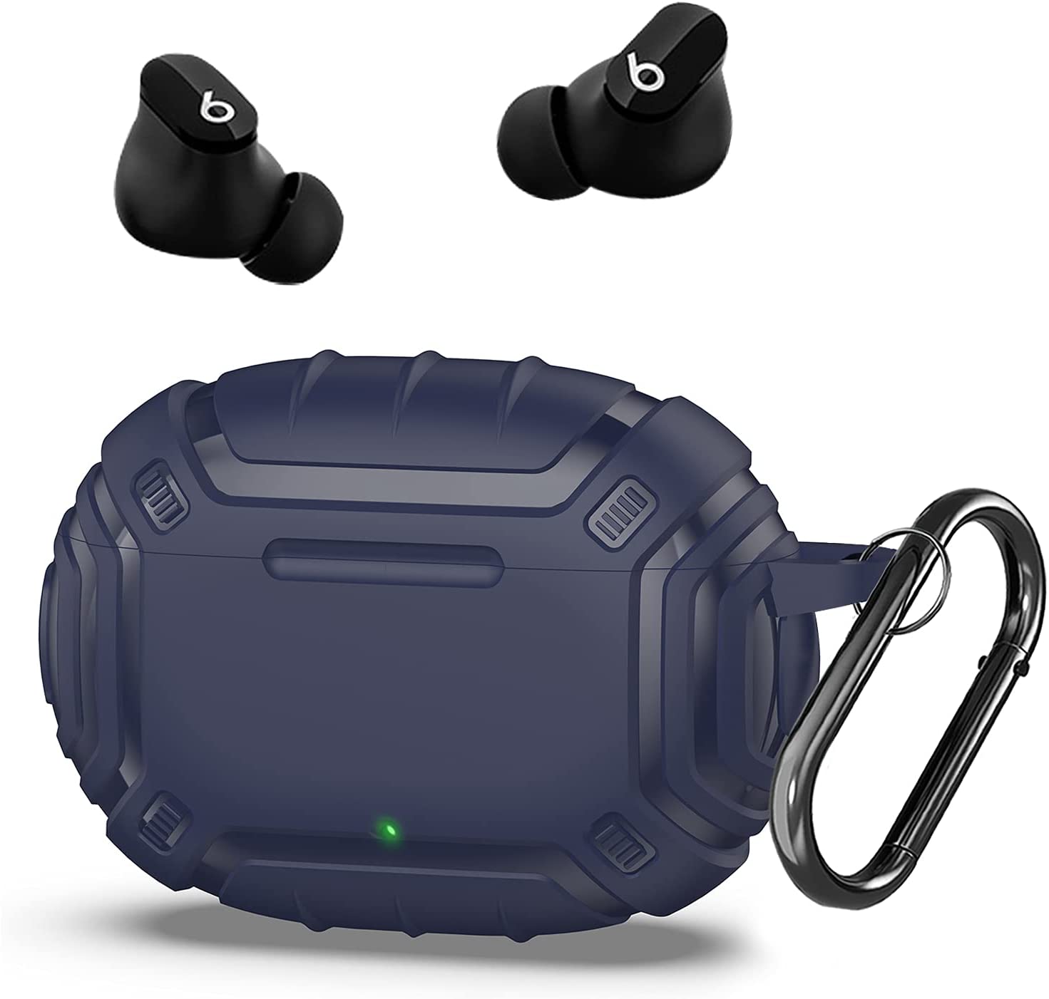 For beats studio buds fodral skal för man helkropps tpu skyddsfodral för beats studio buds laddningsfodral med nyckelring,