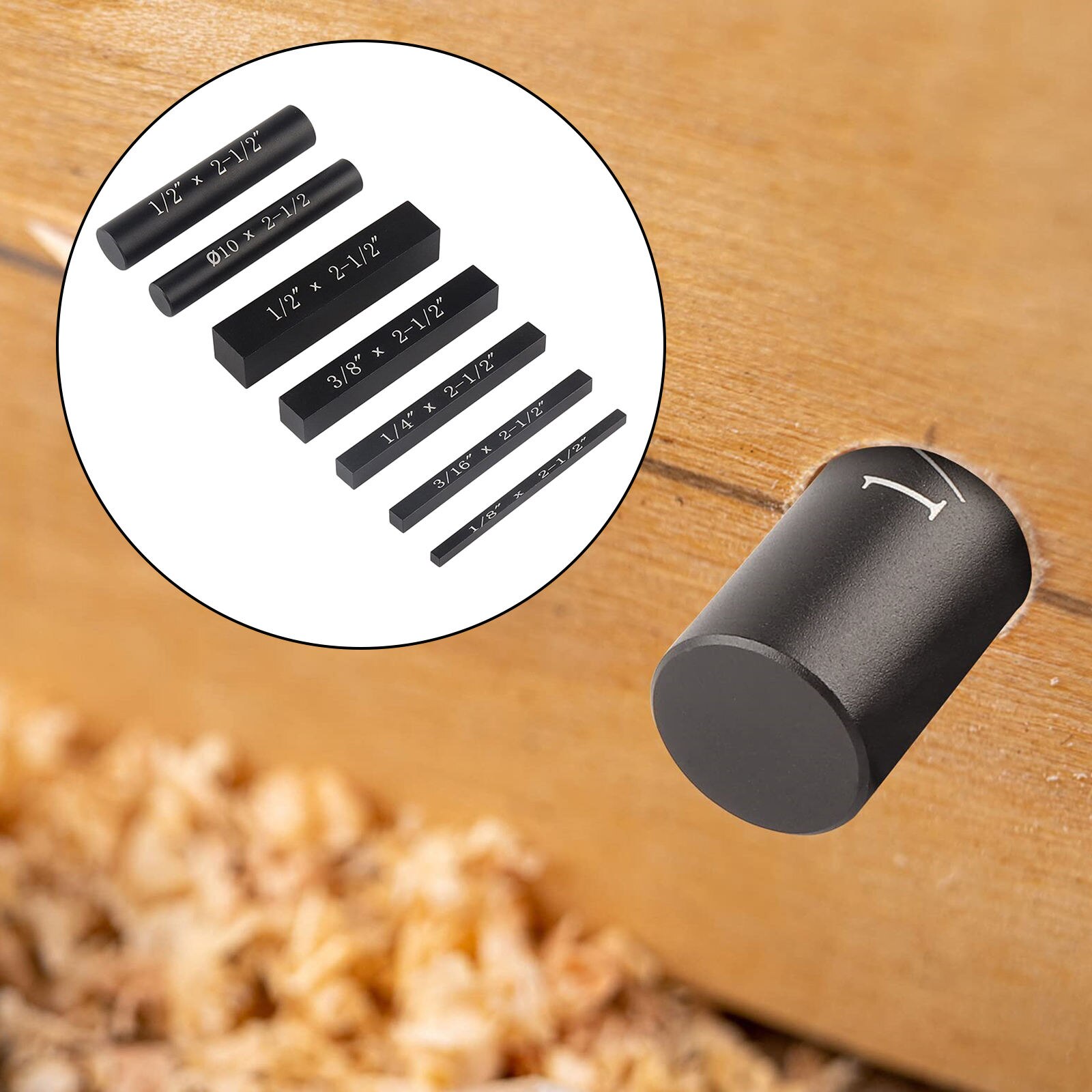 7Pcs Metric Setup Blocks Engraved Size Markings Height Gauge Set Bar Gauge Setup Blocks for Table Saw Profile Saw