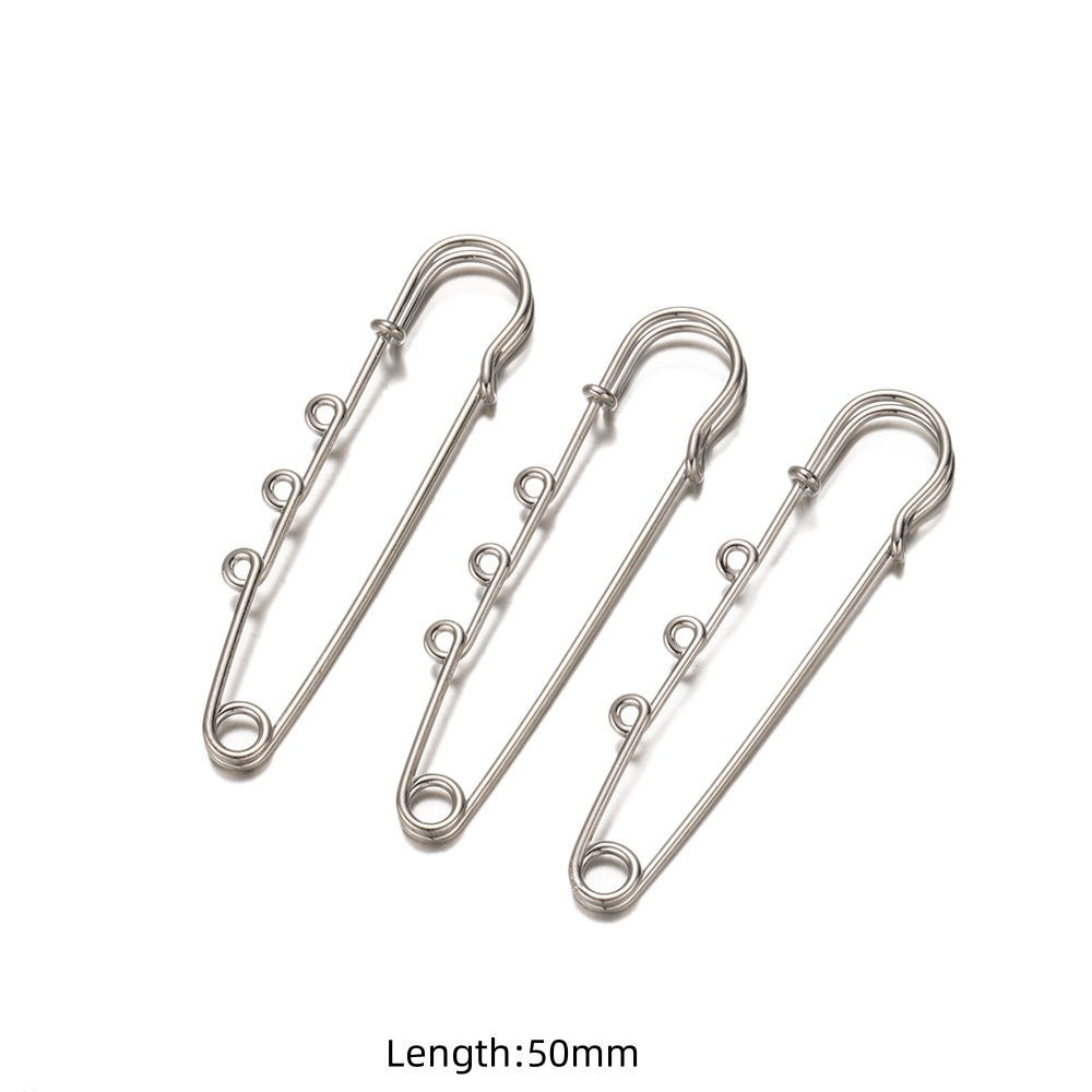 10/20 stücke 50/65/70mm Pflicht Sicherheit Metall Stift Verschluss 3 Löcher Für DIY Brosche Schmuck handwerk Machen Material Handwerk Zubehör: S / Gelb