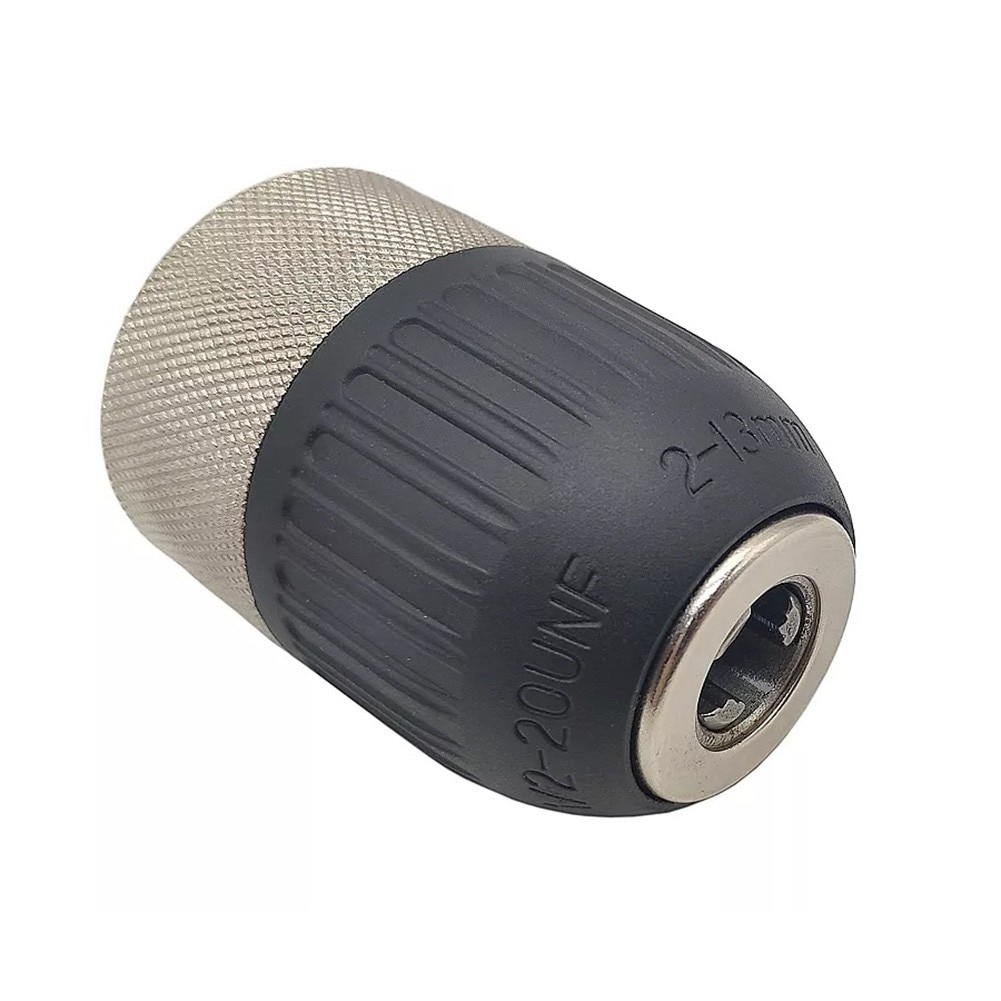 1/2-20UNF 2-13mm Keyless Metal Drill Chuck Quick Change Adapter SDS-Plus Shank 1/4" Hex Square Fit Rotary Hammer/Hammer Drill