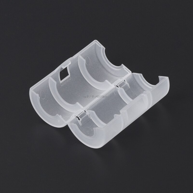 Translucent Aa Naar C Formaat Cel Batterij Converter Adapter Houder Case Shell Cover