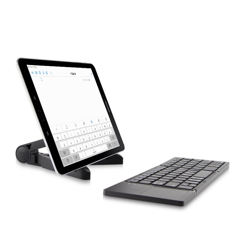 Three folded wireless Bluetooth Keyboard For Samsung Galaxy S8 S9 S7 S6 edge S8+ S9+ S5 S4 Note8 Note 8 7 6 5 Mobile Phone Case