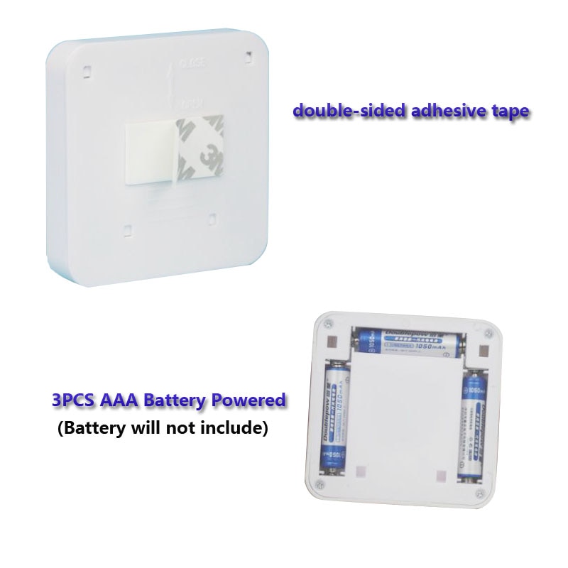 Lámpara LED de infrarrojos con Sensor de movimiento PIR, 6 luces Led de pared inalámbricas para el cuerpo, luz blanca cálida para el armario, alimentación de batería