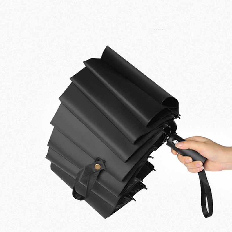 Three Folding Automatic Umbrella Rain Women Auto Luxury Big Windproof Umbrellas academy Men Double layer 10 Ribs Large Parasol