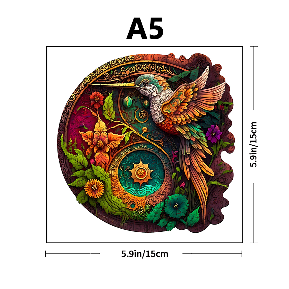 Wooden Jigsaw Puzzles-Wooden Puzzle Adult Unique Shape Advanced Phoenix Wooden Jigsaw Puzzle for Adult, Family Puzzles: Silver