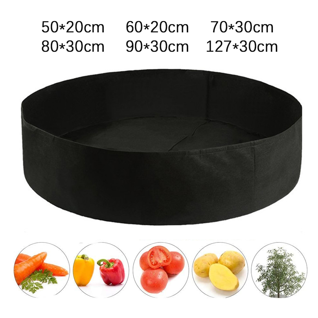 15/50/100 gallons stoffen tuinbed plantcontainer kweekzakken ademende vilt stoffen plantenbak voor planten kwekerijpot groot