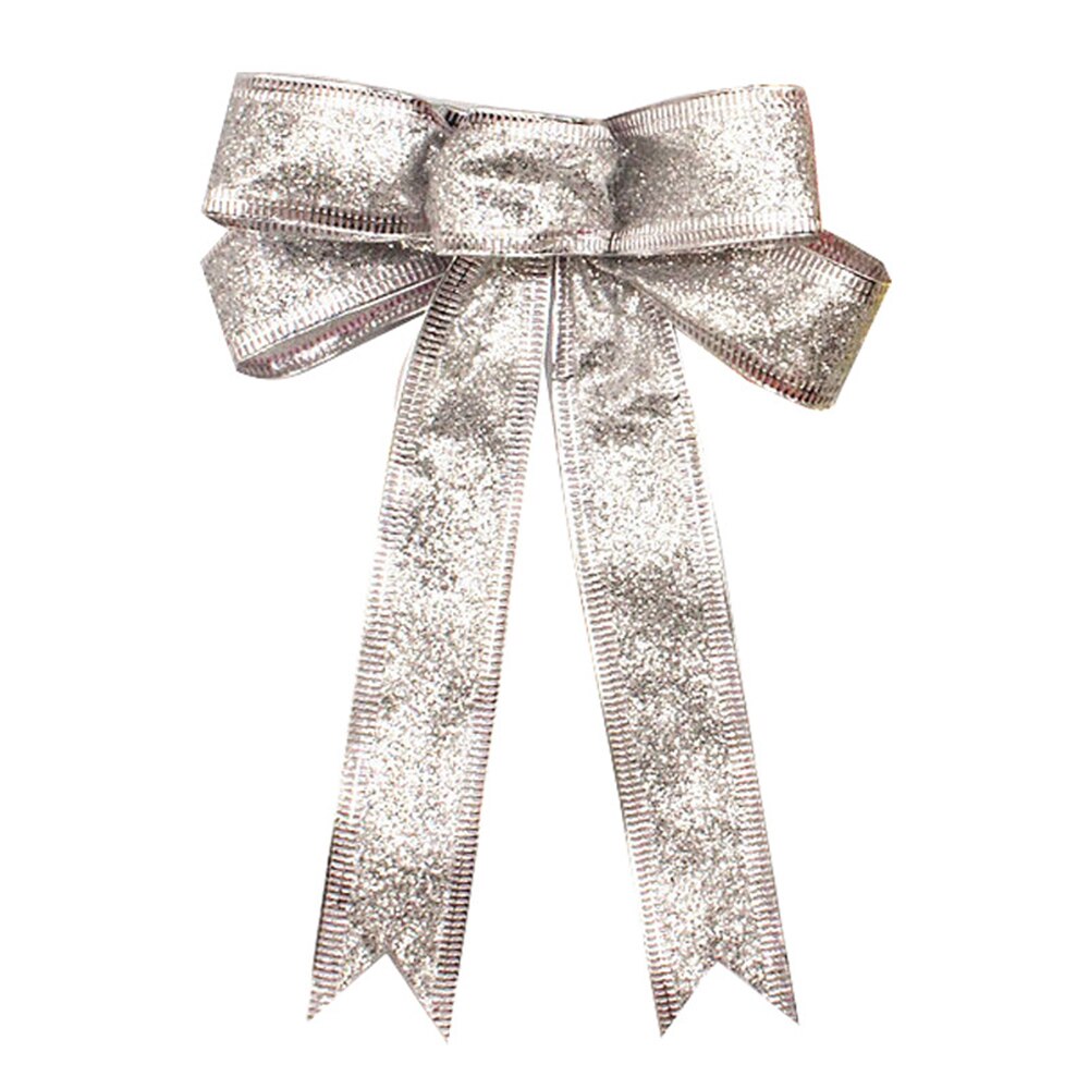 Chritmas Bows decor Sparkling Christmas Tree decor 13cmx12cm Large Bowknot