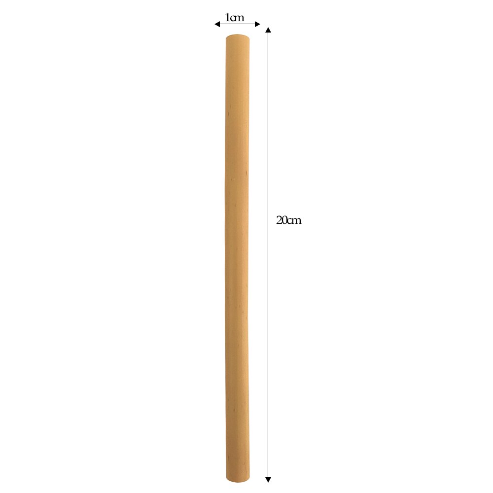 Large 8-12mm Bubble Tea Milkshake Straw Reusable Bamboo Straws Drinking Straws Set Bar Boba Straight Straw Tubes: Default Title
