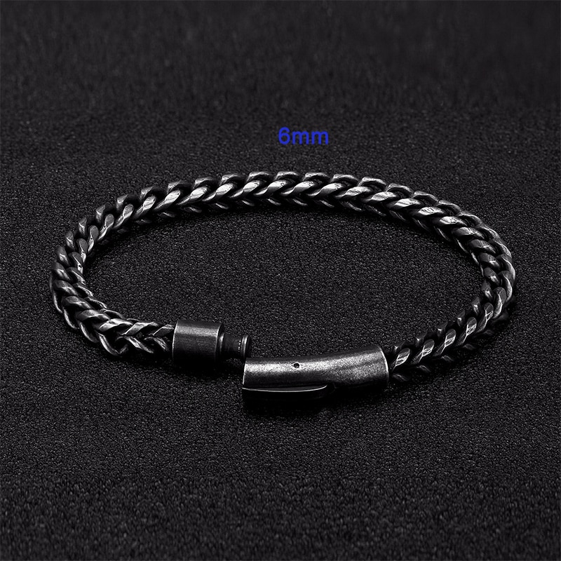 Jahrgang Kette Verknüpfung Männer Armbinde Handgemachten Punk Felsen Edelstahl Motorrad Armbänder Männliche Hand Schmuck Zubehör Freund