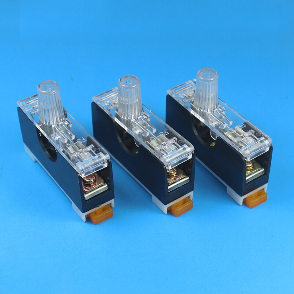 6x30mm vidrio-portafusibles 1P enchufe-Panel 220V lámpara seguro-tubo 24V negro FS-101 coche-fusibles camión Amp