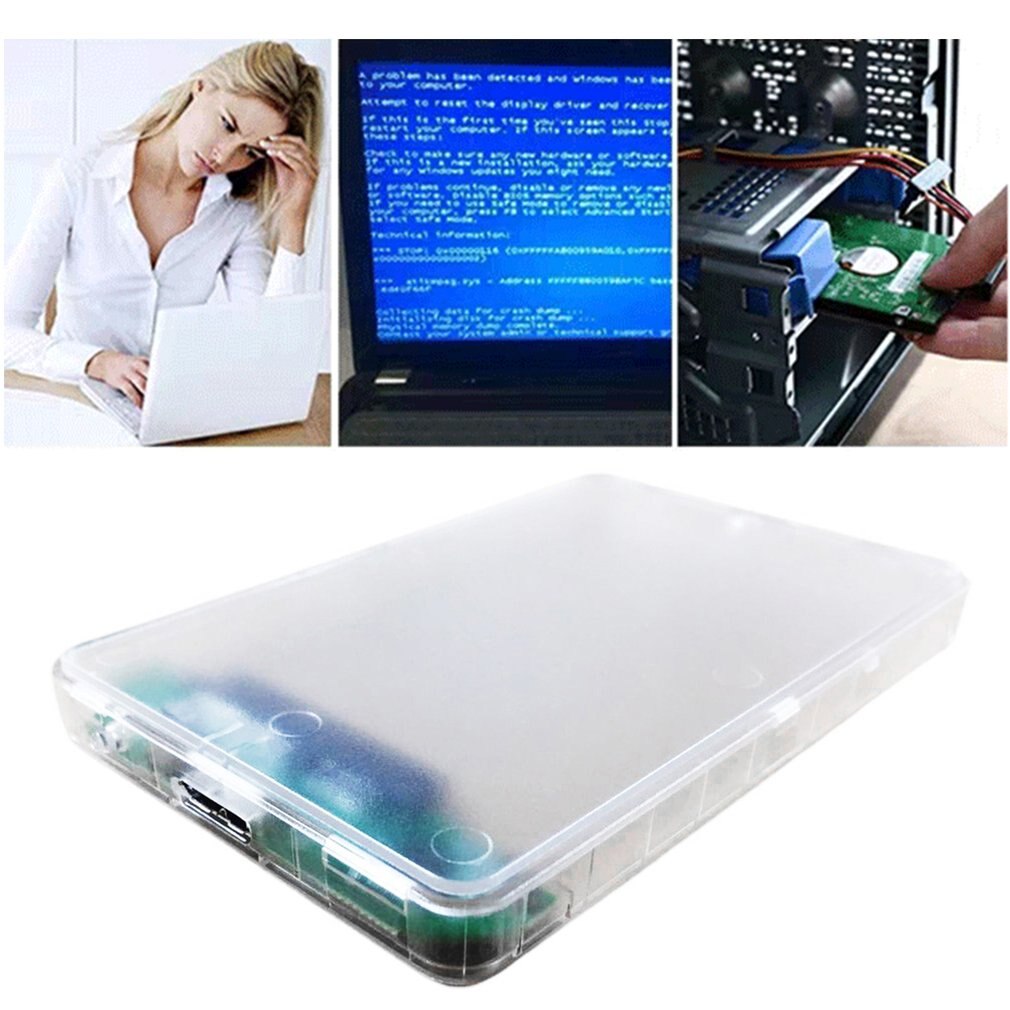 USB 3.0 Hard Disk Enclosure Serial Port SATA3.0 Mechanical Solid State SSD External Fast Speed Enclosure