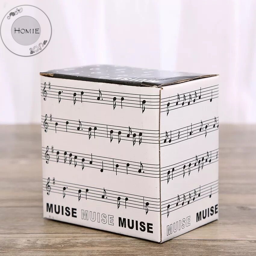 HOMIE Unique handle ceramic cup free spectrum coffee milk tea cup personality mug with Cup lid musical instrument