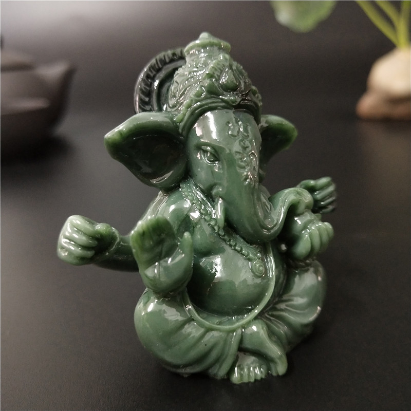lord ganesha statue buddha elefant gud skulpturer figurer håndlaget håndverk hjem hage blomsterpotte buddha dekorasjon statuer