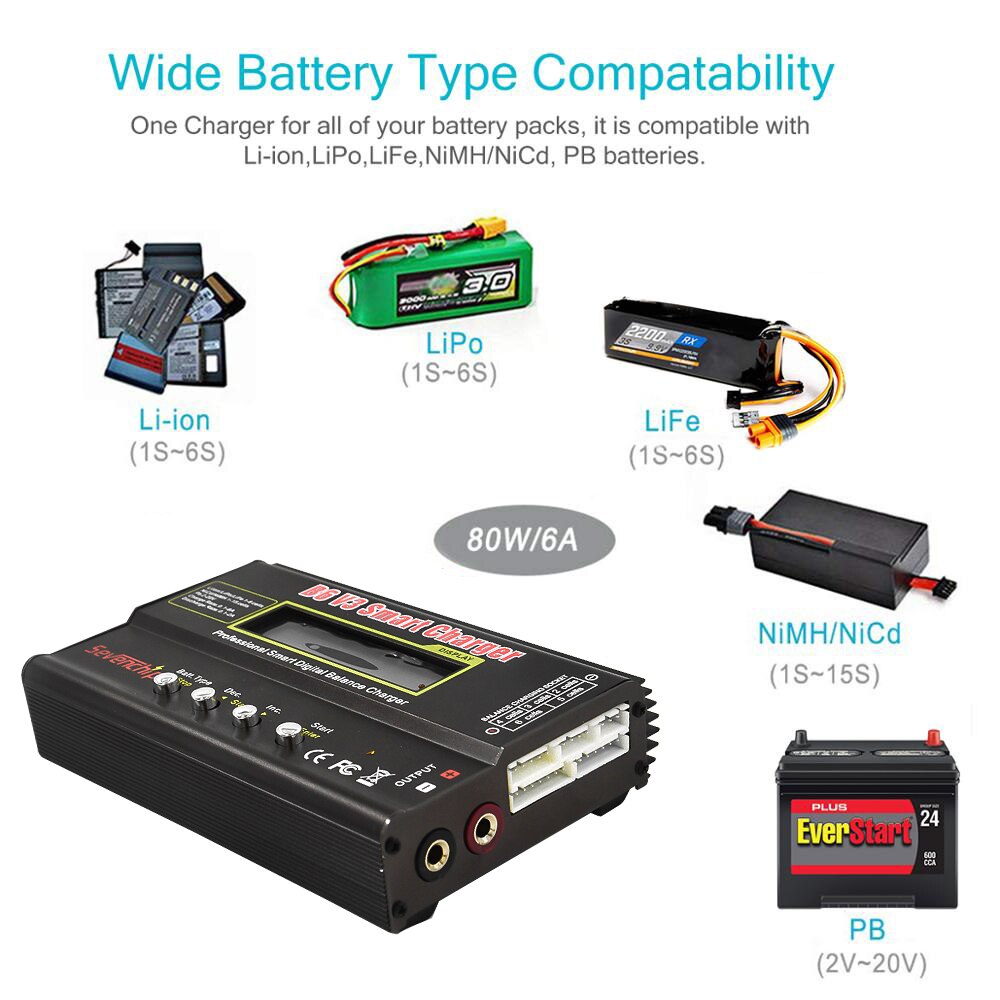 Kebidu NiMh Li-ion ni-cd batterie RC iMAX B6 Lipro Balance chargeur numérique déchargeur chargeur intelligent