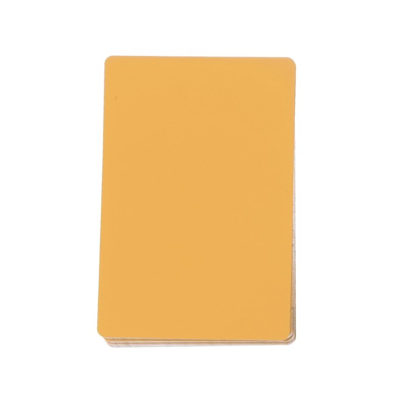 50Pcs Blank Sublimation Metal Name Card Custom Blank Printing Business Cards Kit U4LD: GD