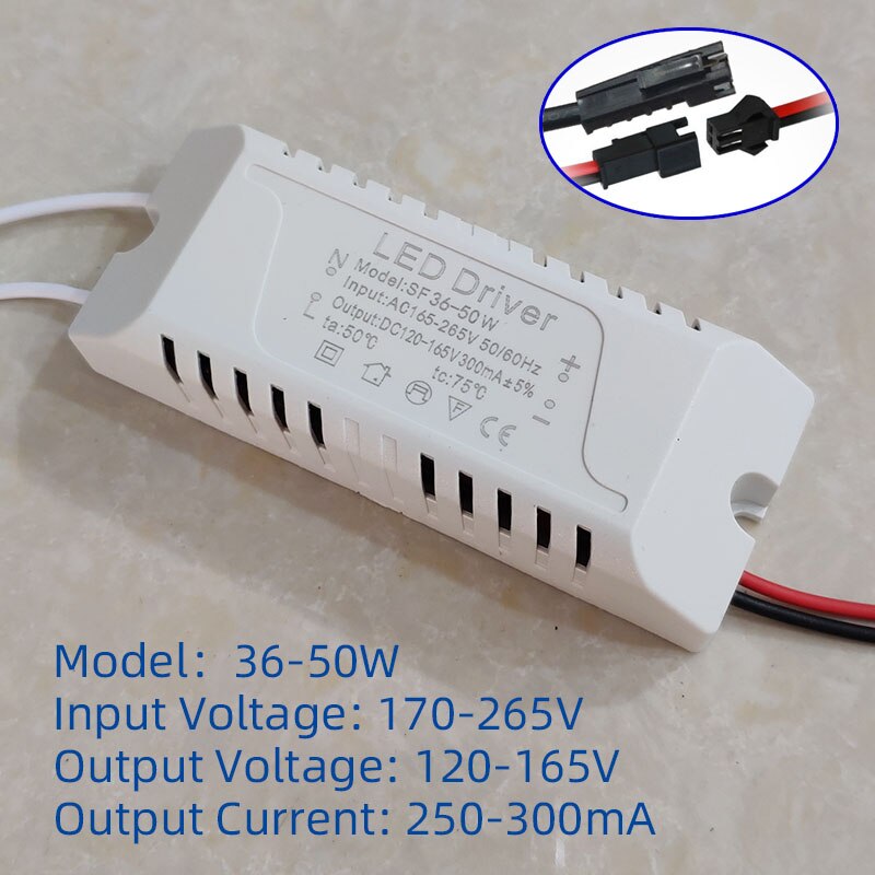 LED Driver 3W 5W 7W 9W 10W 12W 15W 18W 20W 24W 36W Power Supply Unit Downlight Lighting Transformers Adapter For LED Lights DIY: Ivory
