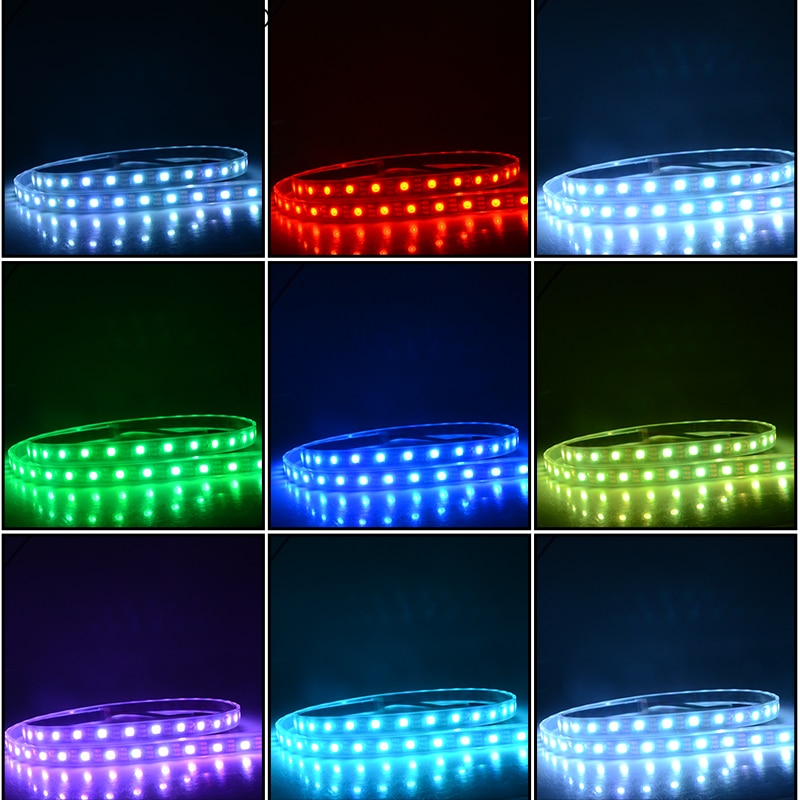 2812 IC 5050 RGB LED Strip WS2812 DC 5V 1m 5m WS28... – Grandado
